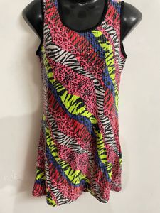 Y2k Animal Print Dress