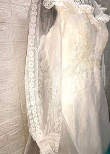 White Gown Price Drop From Rs.1450 To Rs. 799
