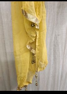 yellow sharara set