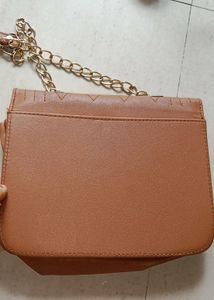 Chanel Inspired Tan Colour Slingbag