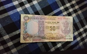 Vintage 50 Rupee Note