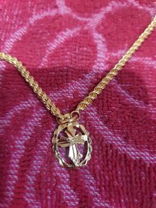 Murukku Chain With Cross Dollar