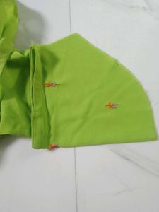 Lime Green Embroidered Kurta Set
