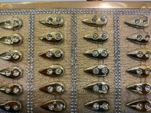 Gold Rhinestone Evening Clutch