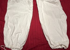 white pinterest parachute pants
