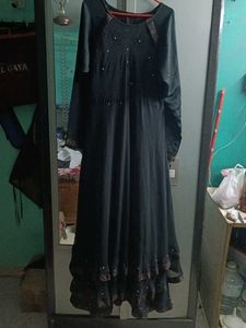 Elegant Black Ethnic Burqa