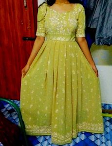 New Anarkali With Shawl💚💚💚