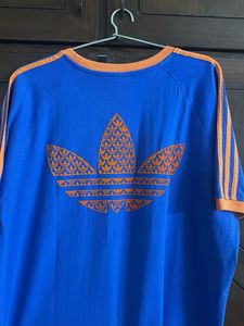 Adidas Blue &amp; Orange Tee