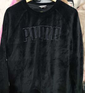 Puma Black Velvet Sweatshirt