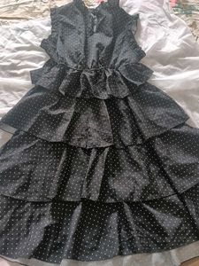 Black Polka Dots Frock