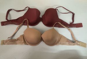 Two Bras: Nude & Burgundy