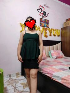 Drak Green Top For Summers