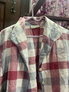 Tie-Front Plaid Crop Top