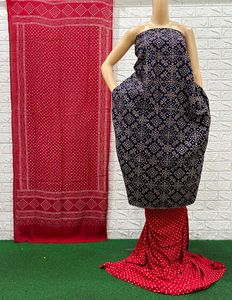 *🍁HEAVY REYON PATOLA PRINT DRESS MATERIAL🍁*