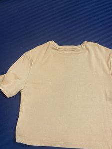 Zara cotton jersey Top