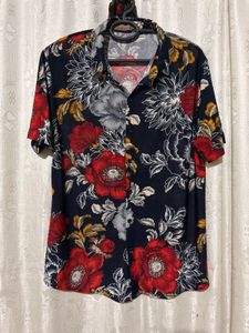 🌸🌺🌹Floral Print Short Sleeve Shirt