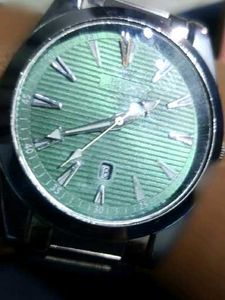 Stylish Green Rolex Dial Watch