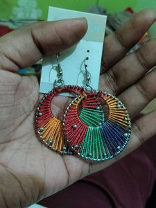 Colorful Threaded Earrings