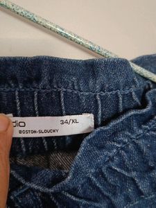 Dark Blue Jeans - Mom Fit