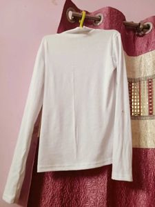 White Turtle Neck Tshirt
