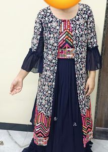Pretty Navy Blue Gown