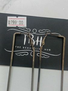 Statement Rectangle Hoop Earrings