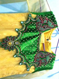 💛✨ Beautiful Yellow-Green Net Anarkali Suit ✨💛