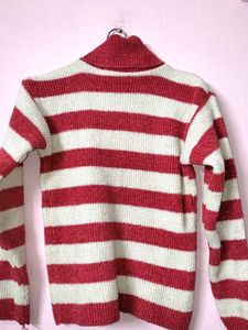 Striped Turtleneck Sweater