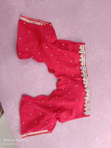 Elegant dark pink Saree