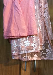 Peach Embroidered Kurti