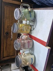 4 Scented Mason Jar Candles
