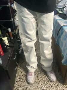 white cargos