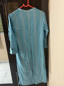 Blue Striped Tunic Top