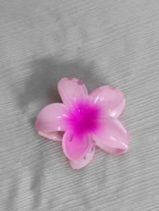 Pink Flower Hair Claw Clip ( Combo)