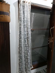 1 piece 8 feet transparent door curtain