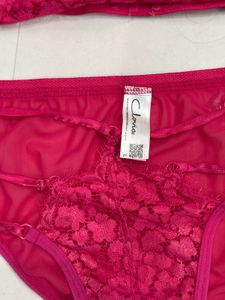 Hot Pink Clovia Lingerie Set
