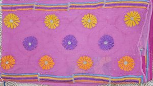 Pink Embroidered Dupatta