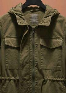 Hooded Military Style Jacket