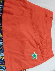 Orange Golf Skirt