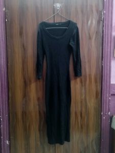 Black Bodycon woolen Dress
