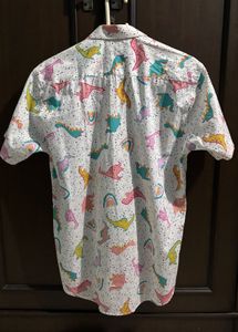 Colorful Dinosaur Print Shirt