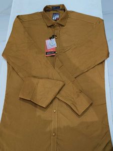 Stylish Mustard Yellow Dress Shirt