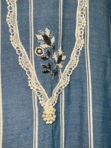 Stunning Blue Striped Kurta