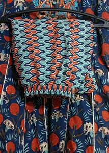 Navy Blue Color Beautiful  Frock Style 2xl Size