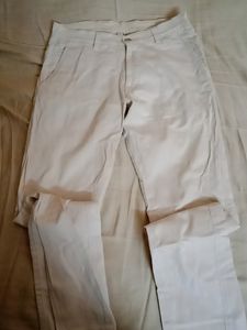 Cream Color Causal Trouser
