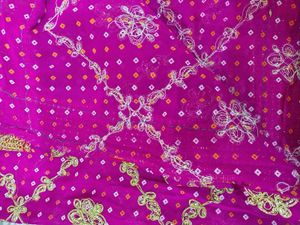 Elegant Pink &amp; Gold dupatta