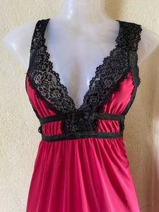 Rose Pink &amp; Black Lace Lingerie