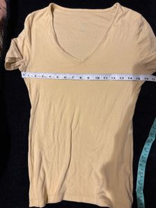 Yellow V-Neck T-Shirt