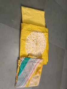 Yellow Printed Salwar Suit