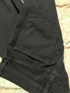 black wide legs jeans